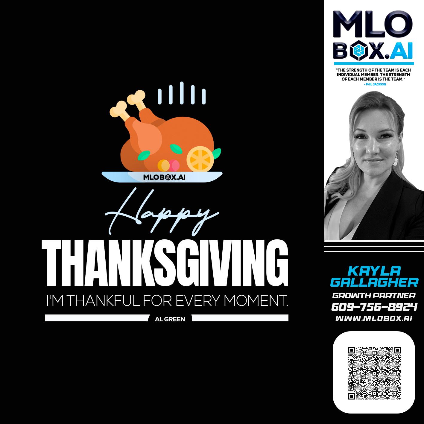 HAPPY THANKSGIVING - Kayla Gallagher -Mortgage Loan Officer