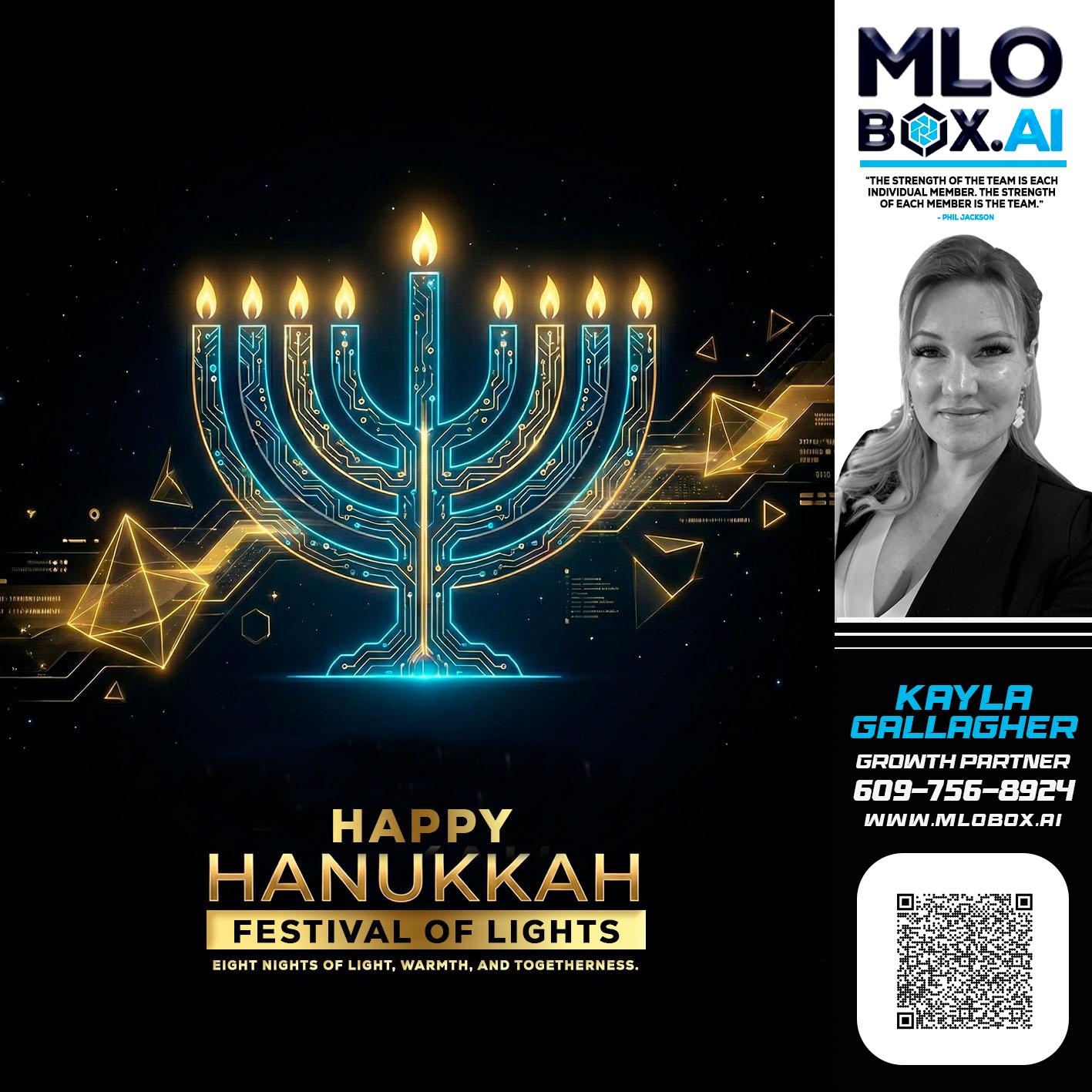 happy Hanukkah - Kayla Gallagher -Mortgage Loan Officer