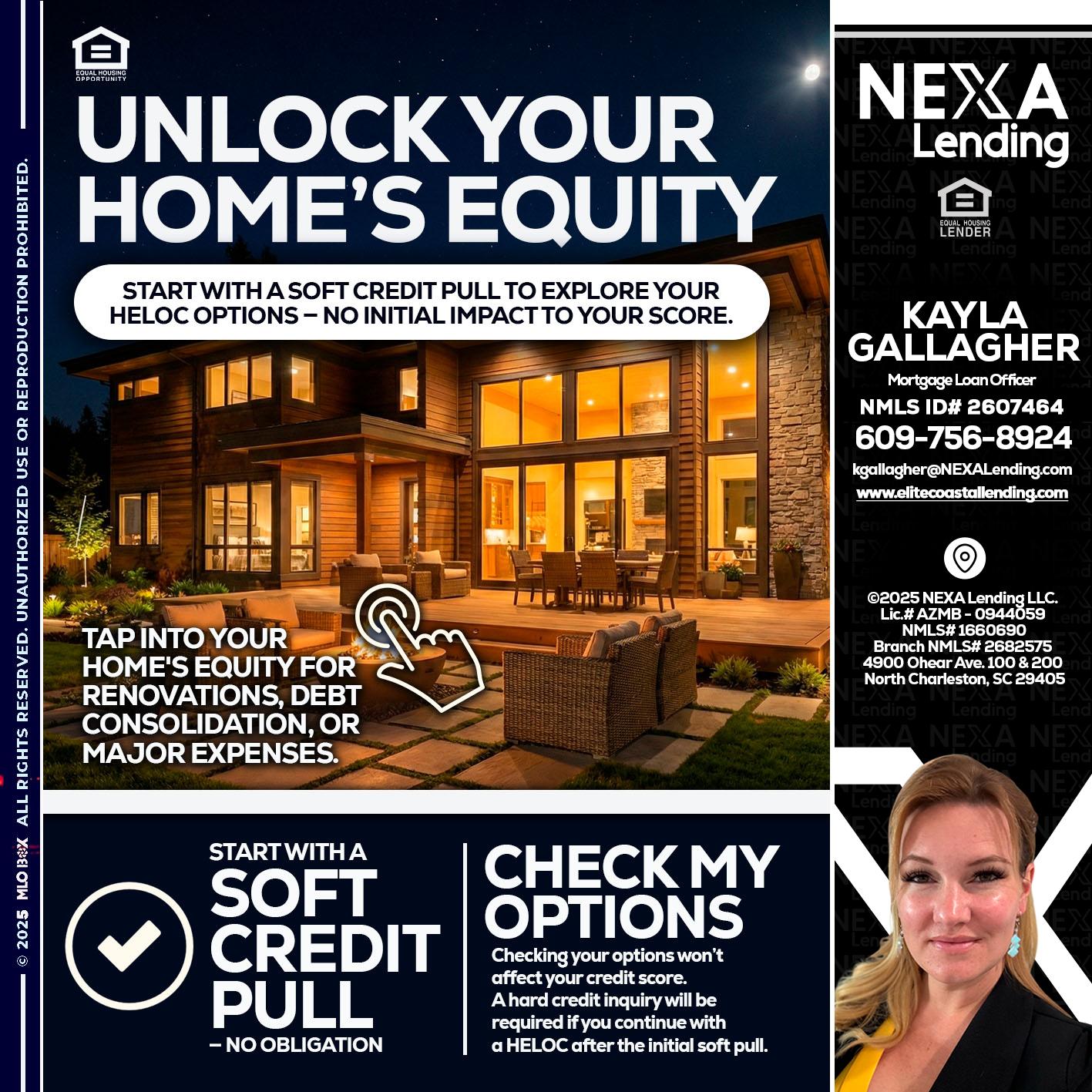 UNLOCK YOUR HOMES - Kayla Gallagher -Mortgage Loan Officer