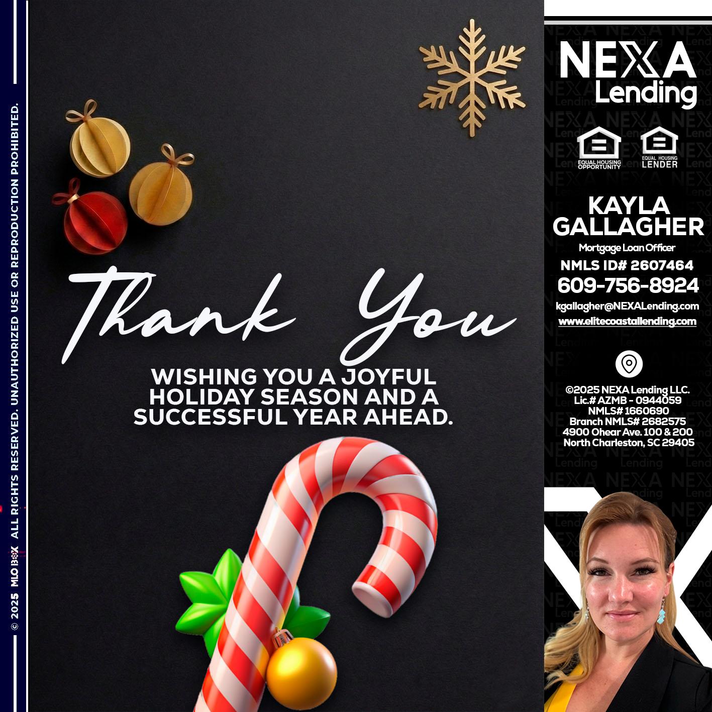 THANK YOU - Kayla Gallagher -Mortgage Loan Officer