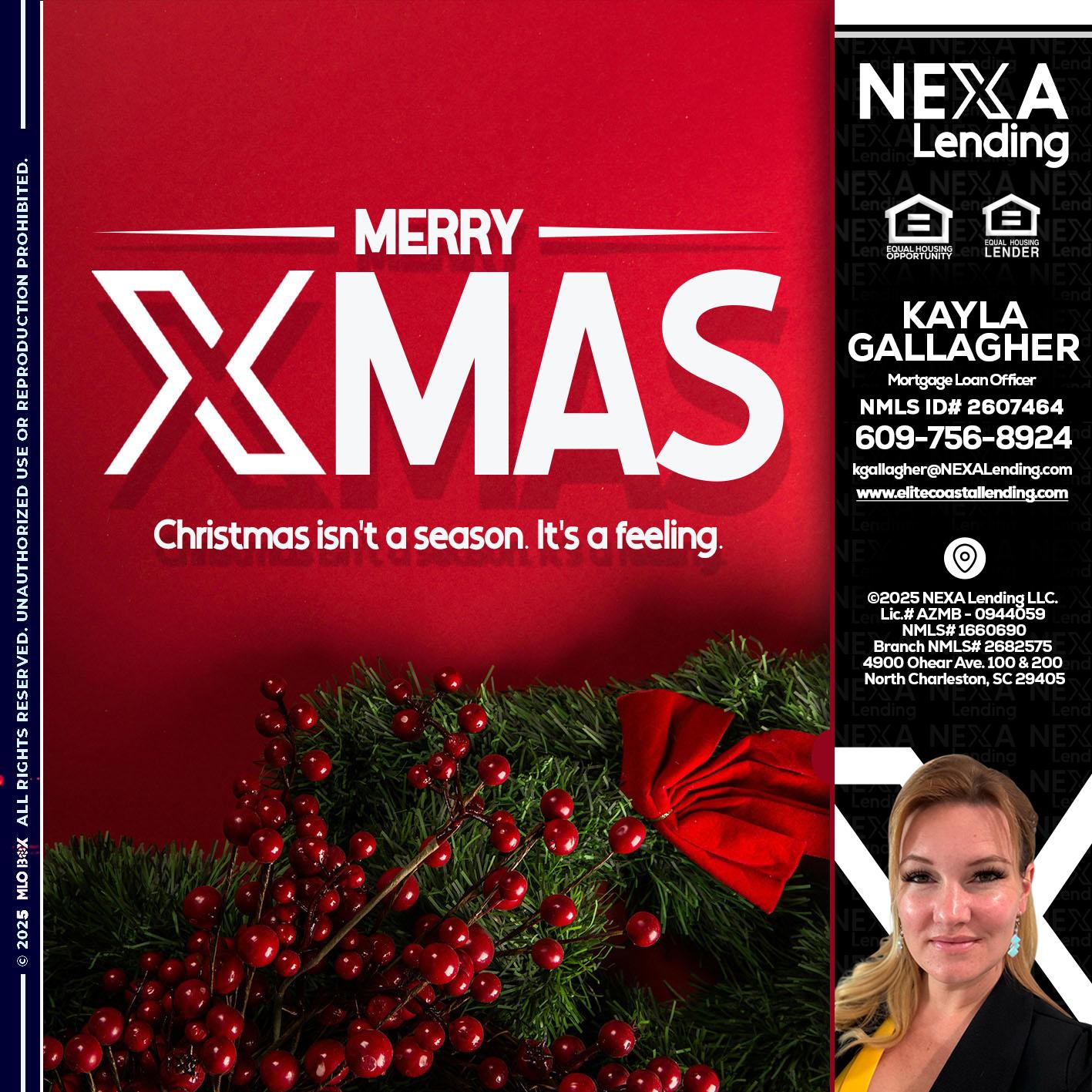 merry xmas - Kayla Gallagher -Mortgage Loan Officer