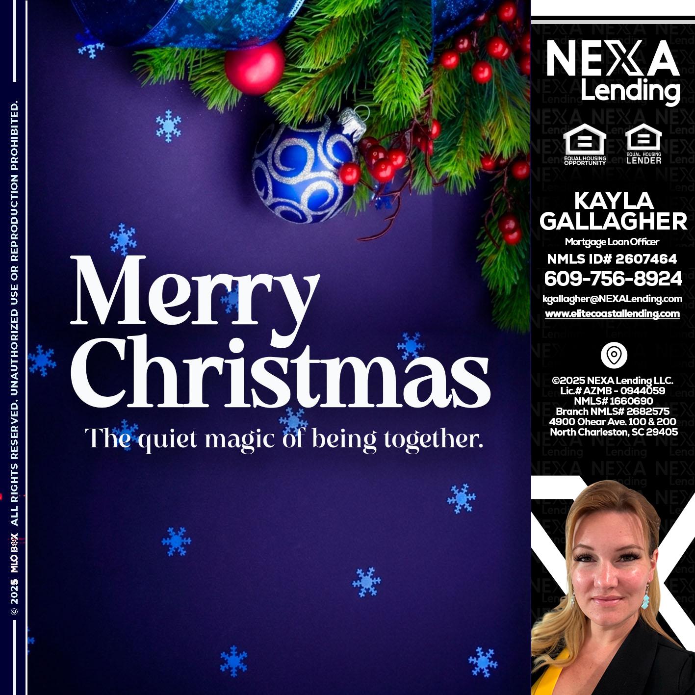 merry christmas - Kayla Gallagher -Mortgage Loan Officer