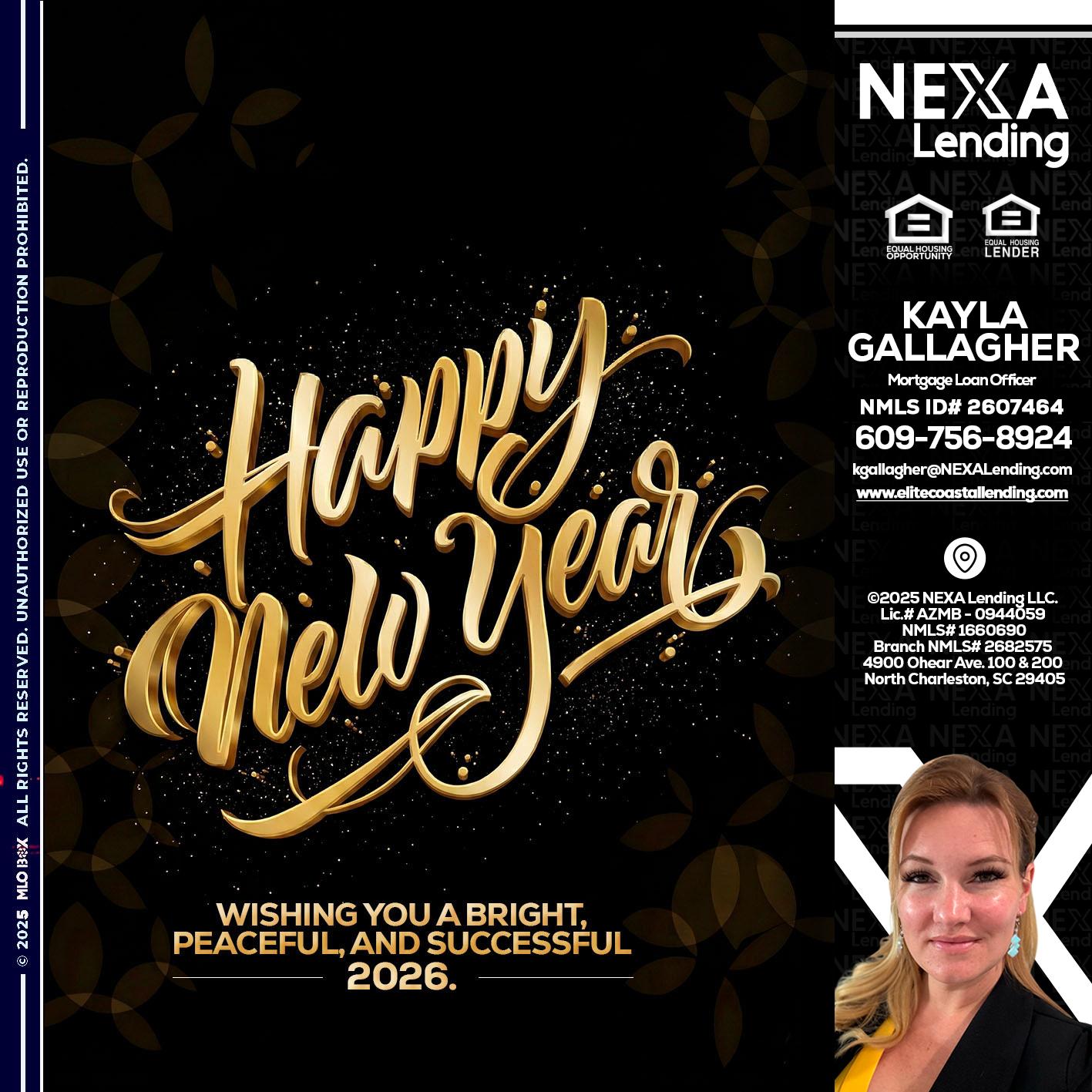 HAPPY NEW YEAR - Kayla Gallagher -Mortgage Loan Officer