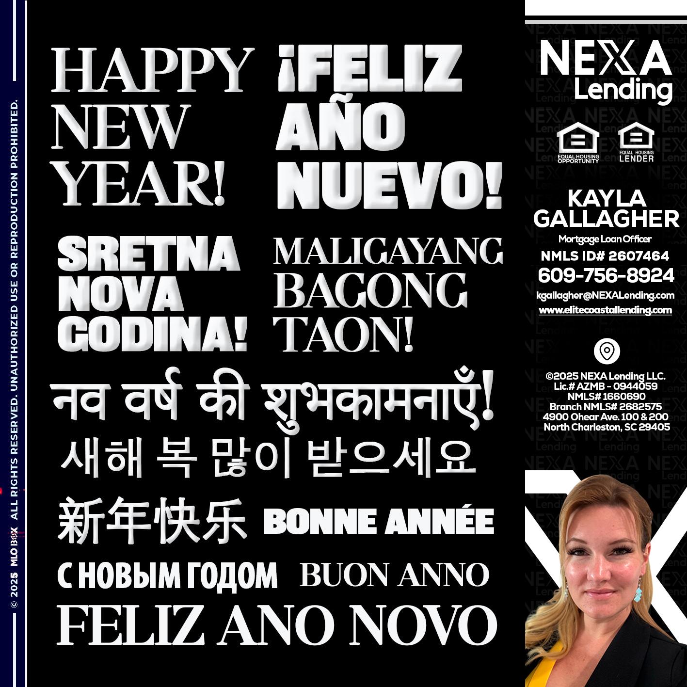 HAPPY NEW YEAR - Kayla Gallagher -Mortgage Loan Officer