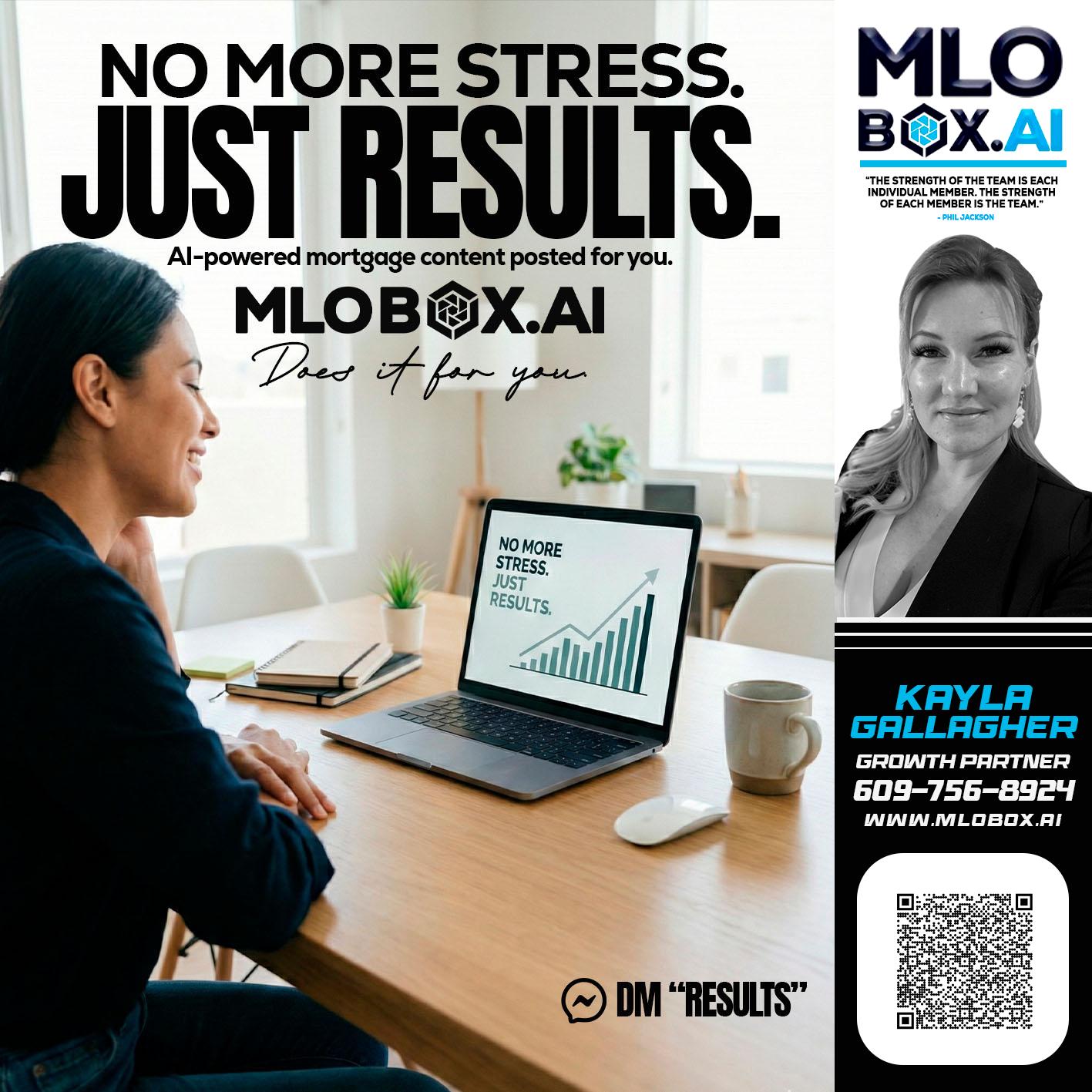 NO MORE STRESS - Kayla Gallagher -Mortgage Loan Officer