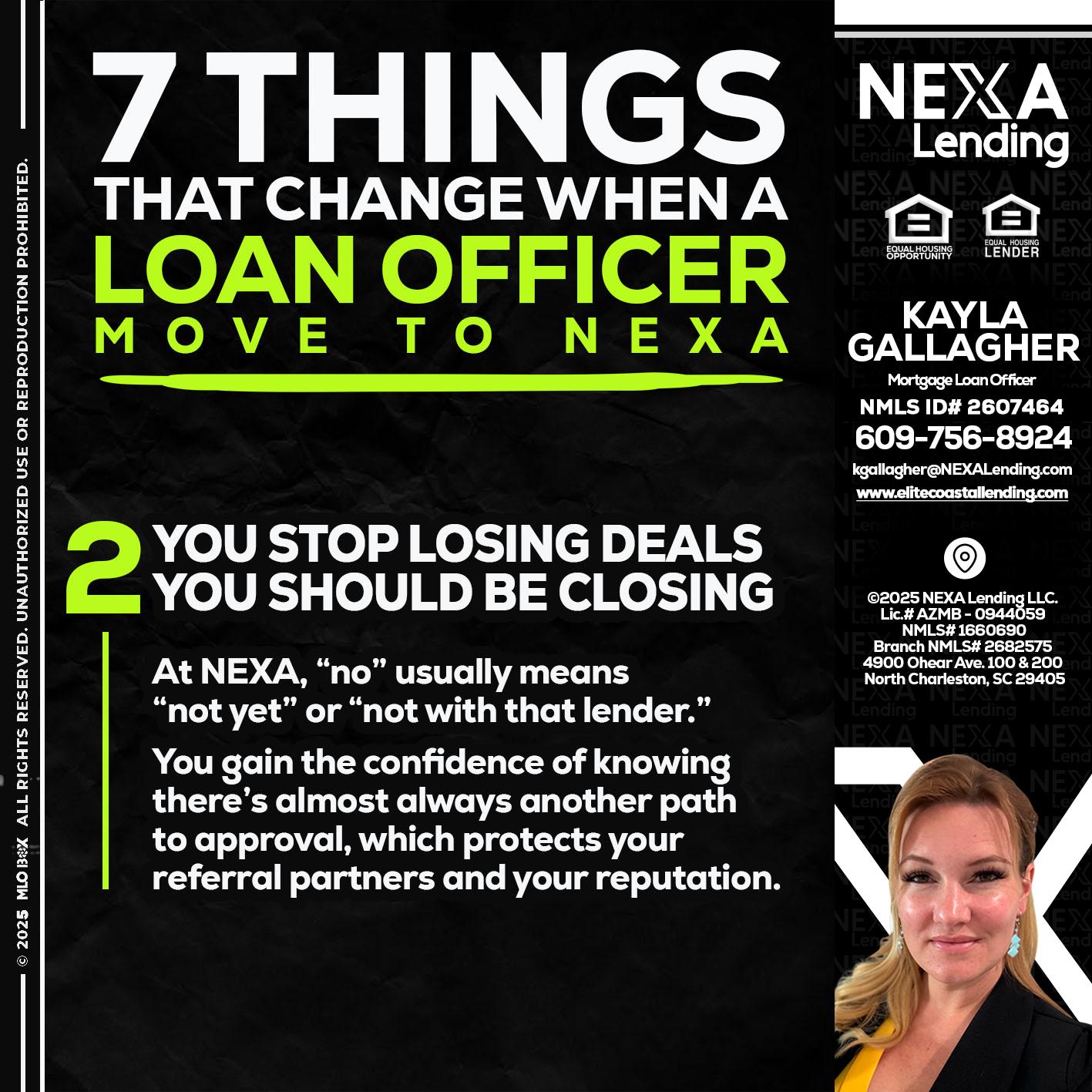 7 THINGS (2) - Kayla Gallagher -Mortgage Loan Officer