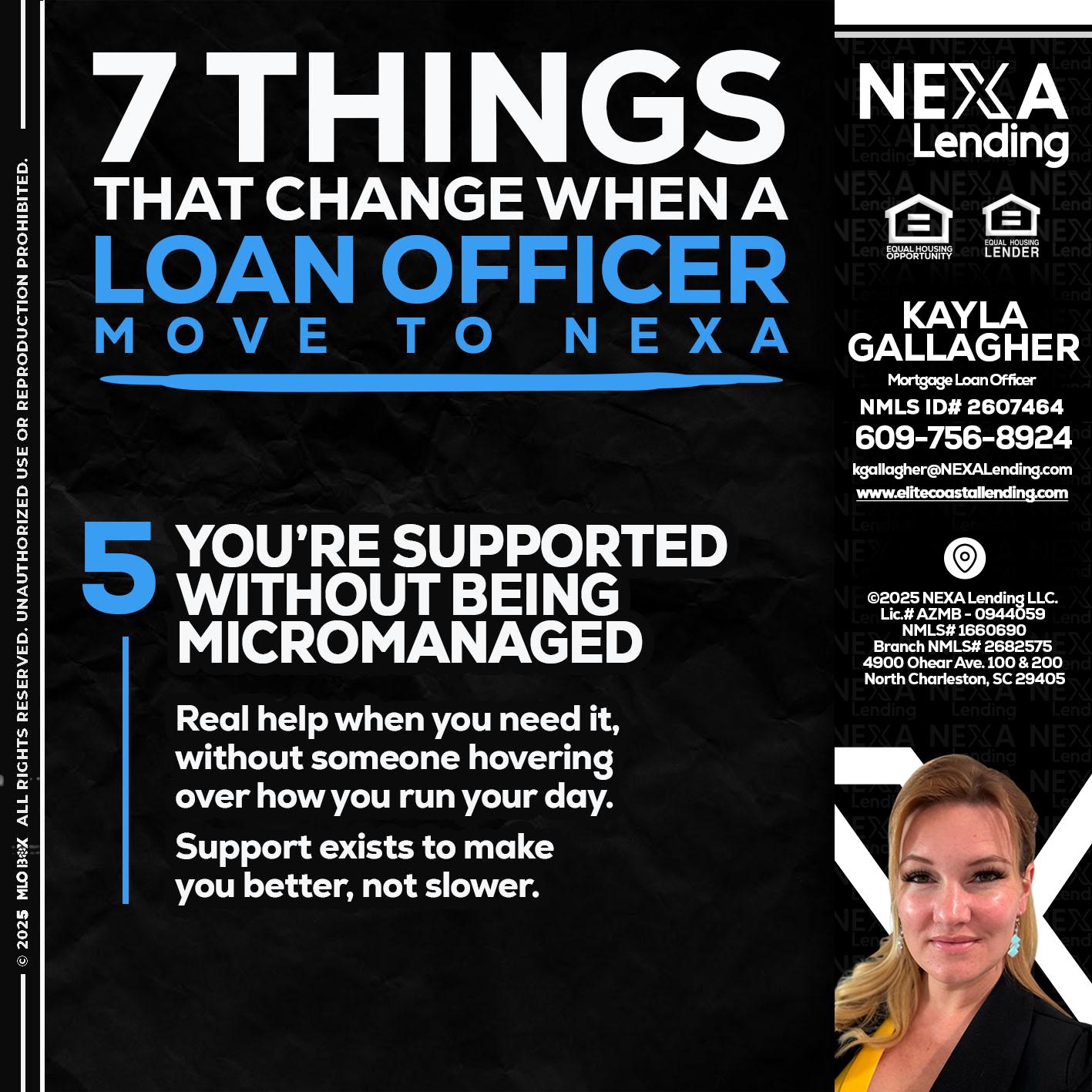 7 THINGS (5) - Kayla Gallagher -Mortgage Loan Officer