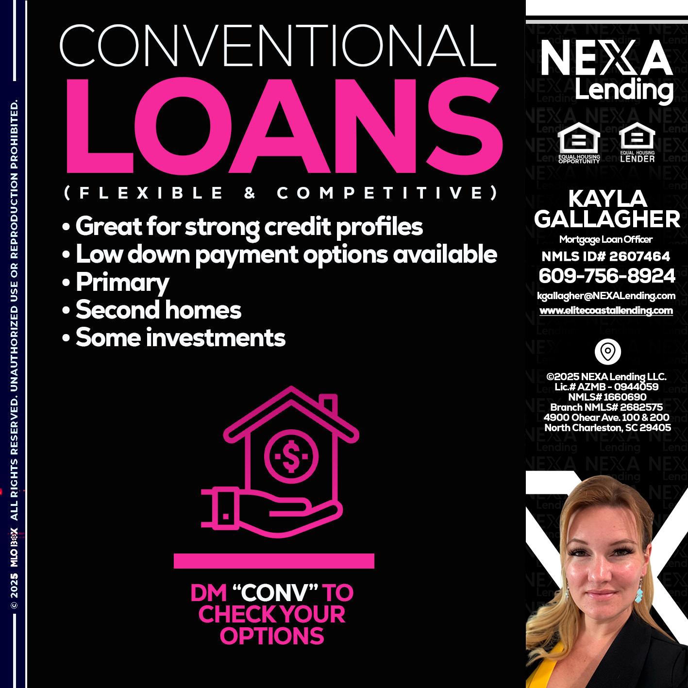 CONVENTIONAL LOANS - Kayla Gallagher -Mortgage Loan Officer