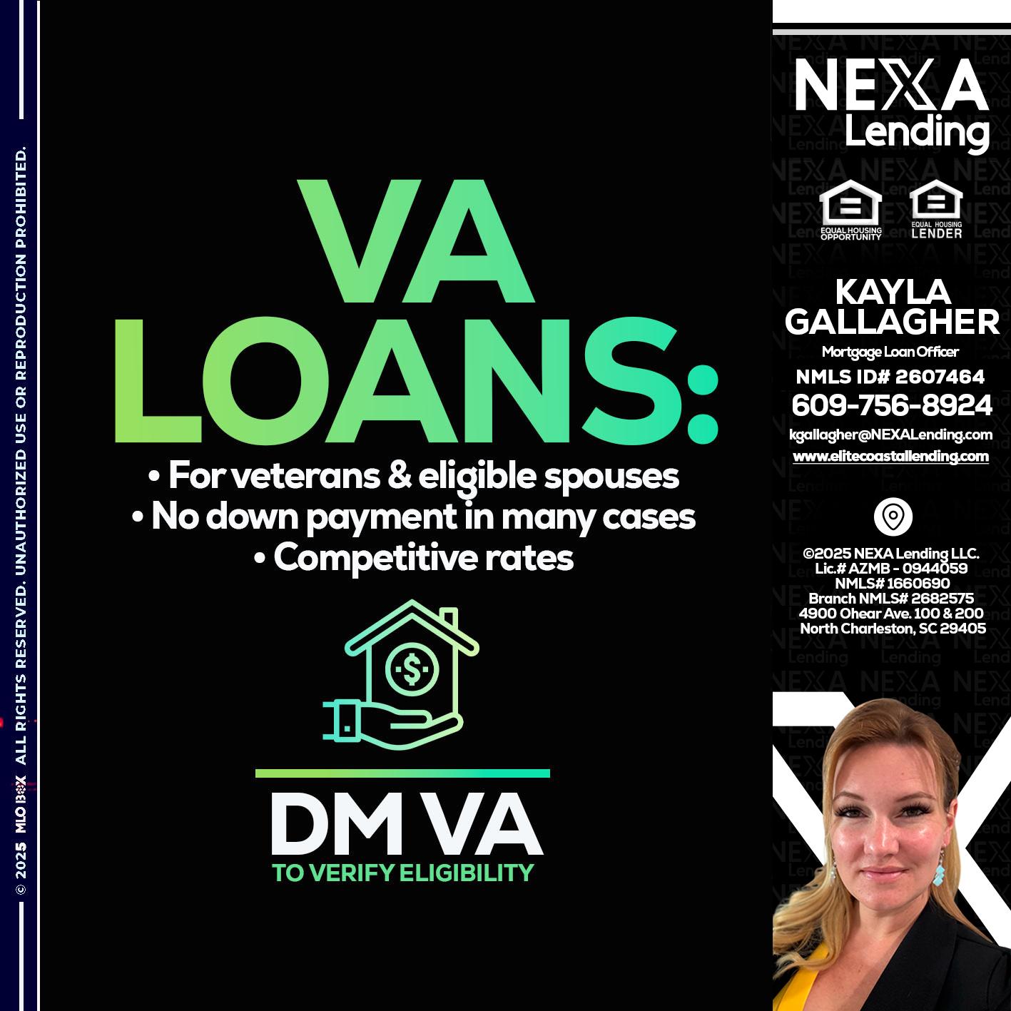 VA LOANS - Kayla Gallagher -Mortgage Loan Officer