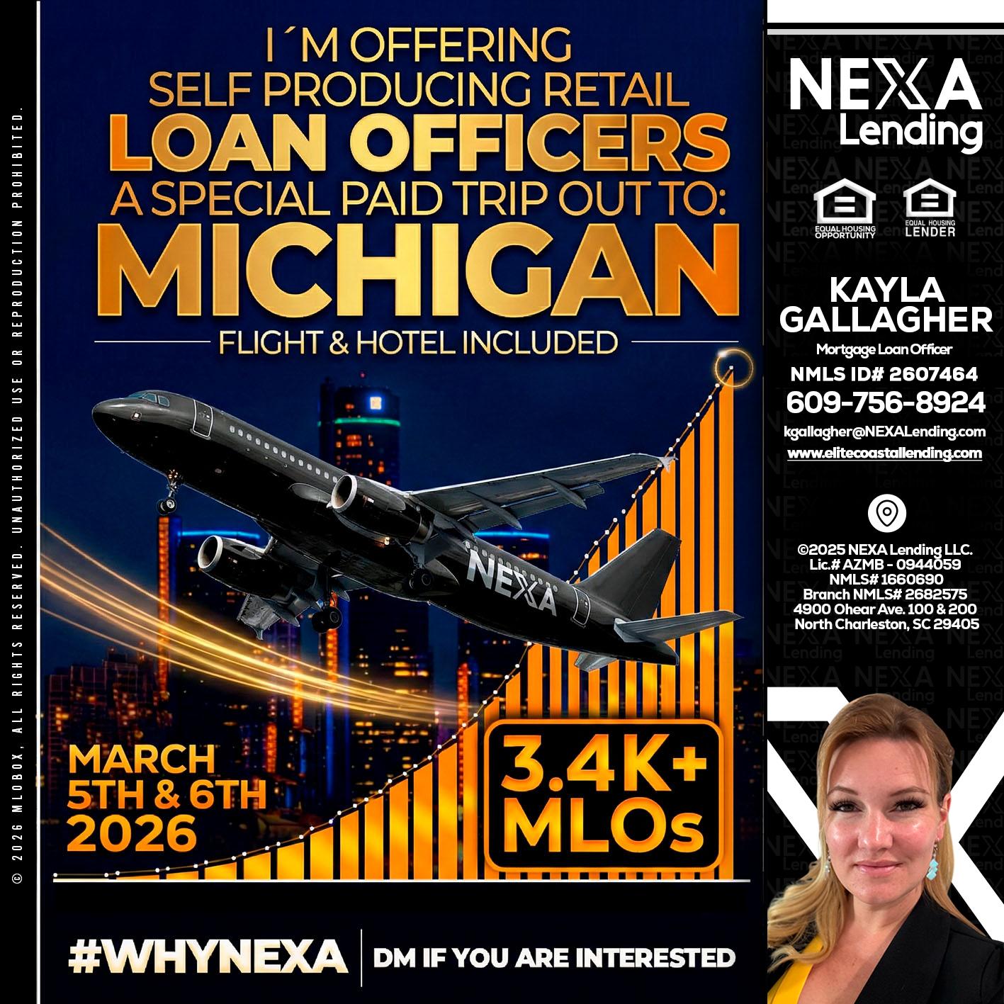 MICHIGAN - Kayla Gallagher -Mortgage Loan Officer