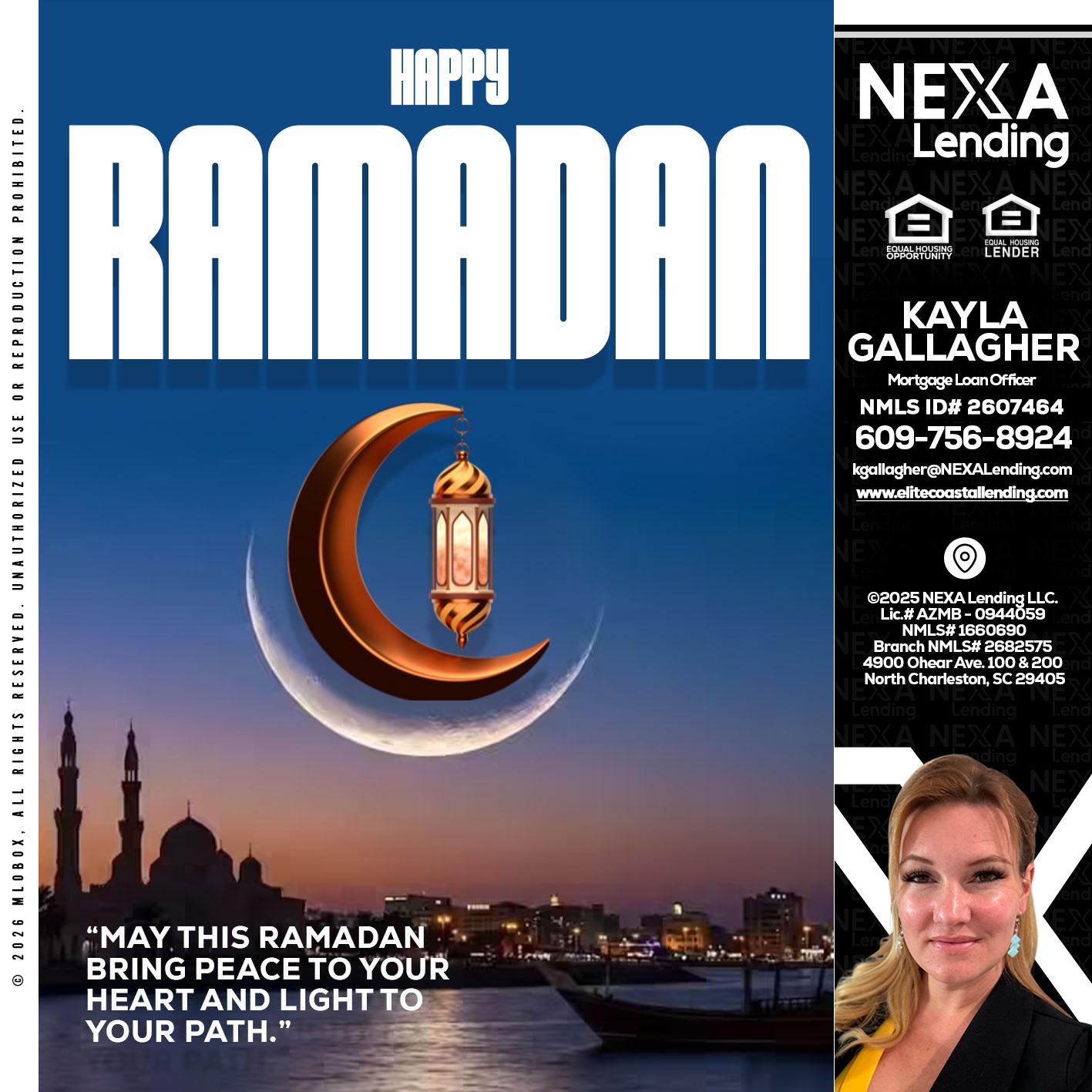 RAMADAN - Kayla Gallagher -Mortgage Loan Officer