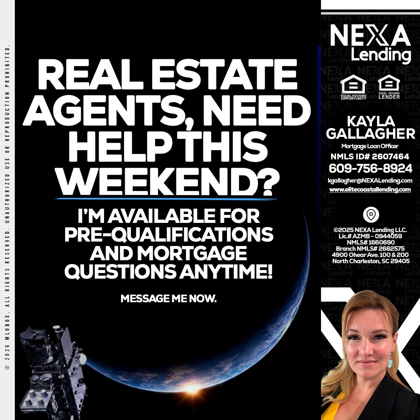 REAL ESTATE AGENTS - Kayla Gallagher -Mortgage Loan Officer