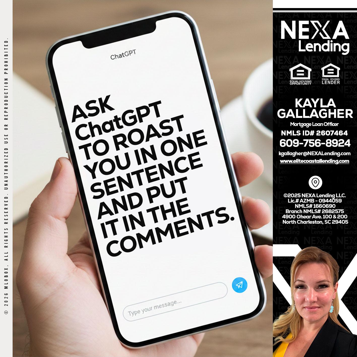 ask chatgpt - Kayla Gallagher -Mortgage Loan Officer