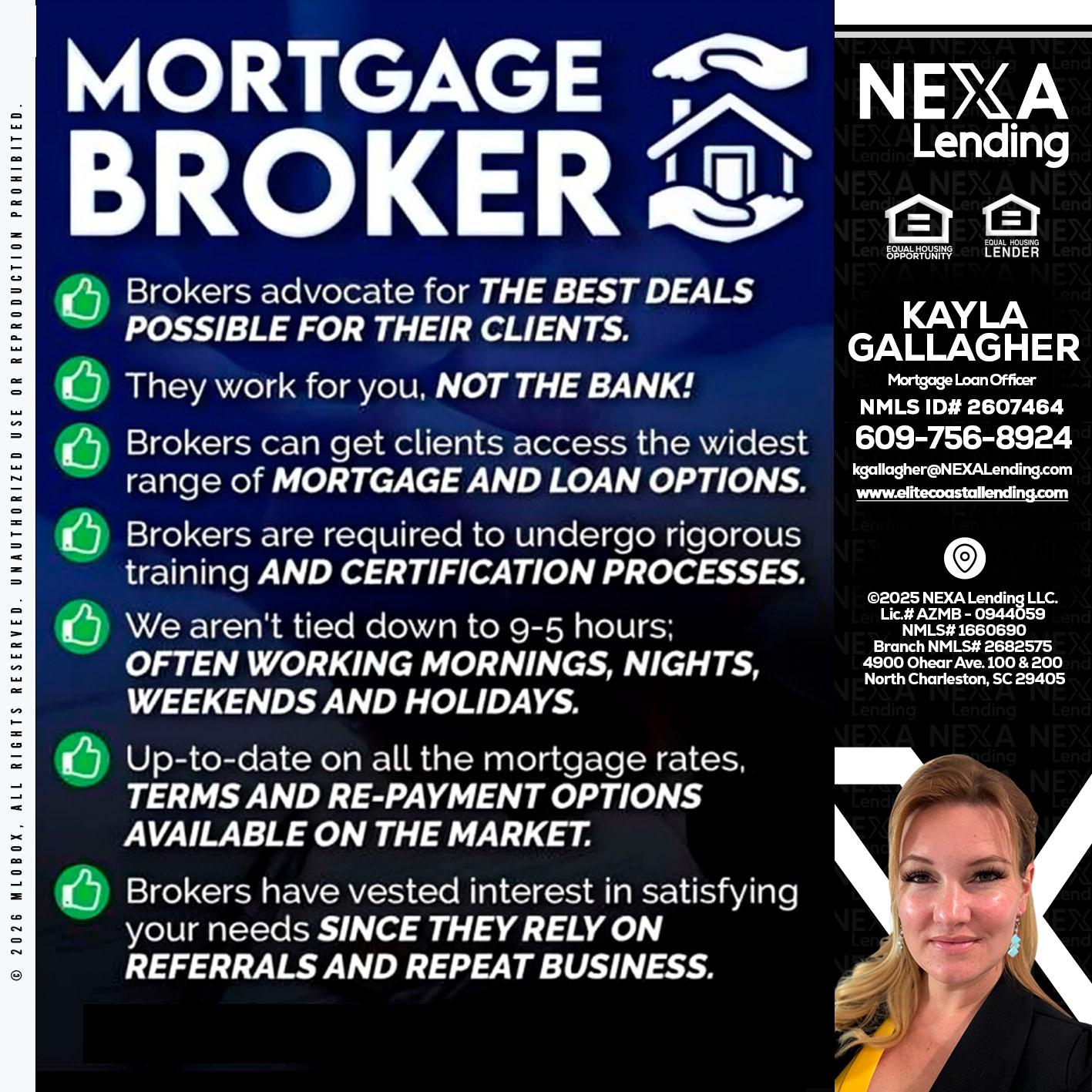 MORTGAGE BROKER - Kayla Gallagher -Mortgage Loan Officer