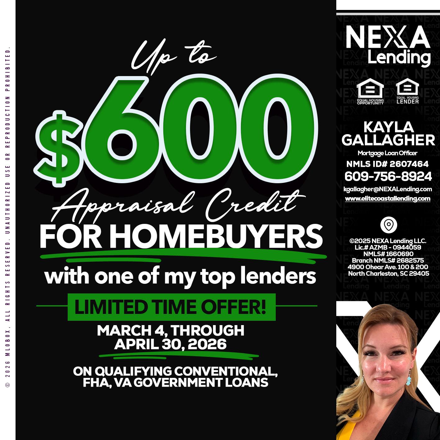 UP TO 600 - Kayla Gallagher -Mortgage Loan Officer