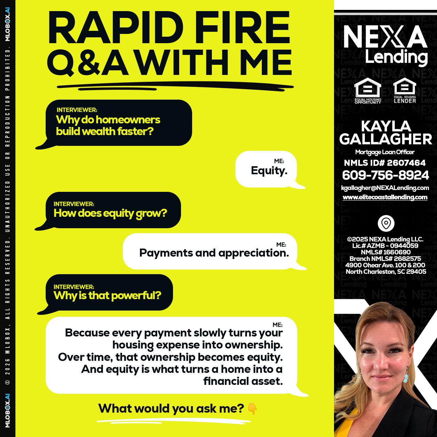 RAPID FIRE Q&A - Kayla Gallagher -Mortgage Loan Officer