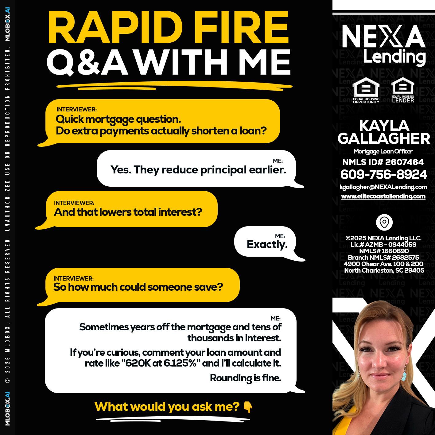 RAPID FIRE QA - Kayla Gallagher -Mortgage Loan Officer