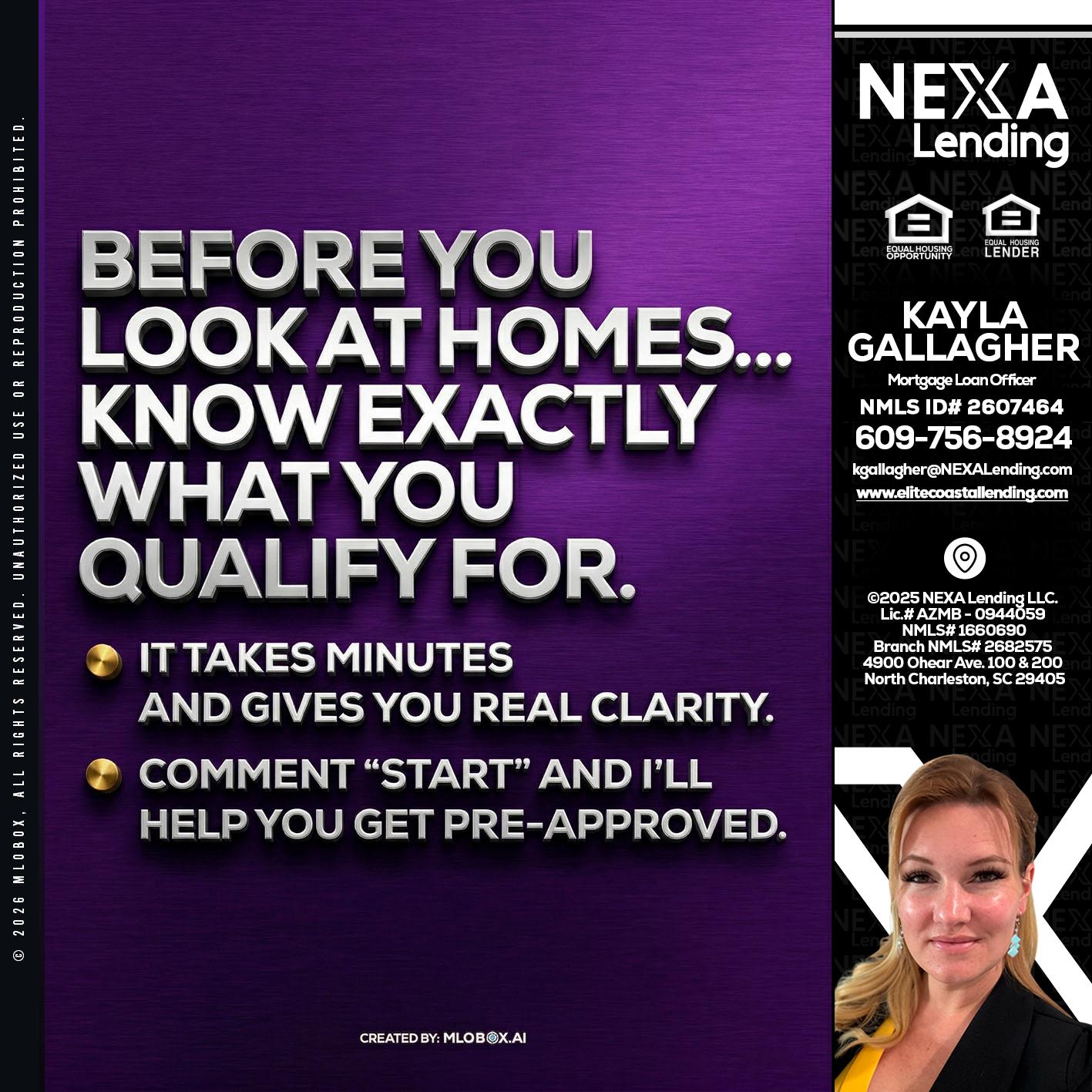 BEFORE YOU - Kayla Gallagher -Mortgage Loan Officer