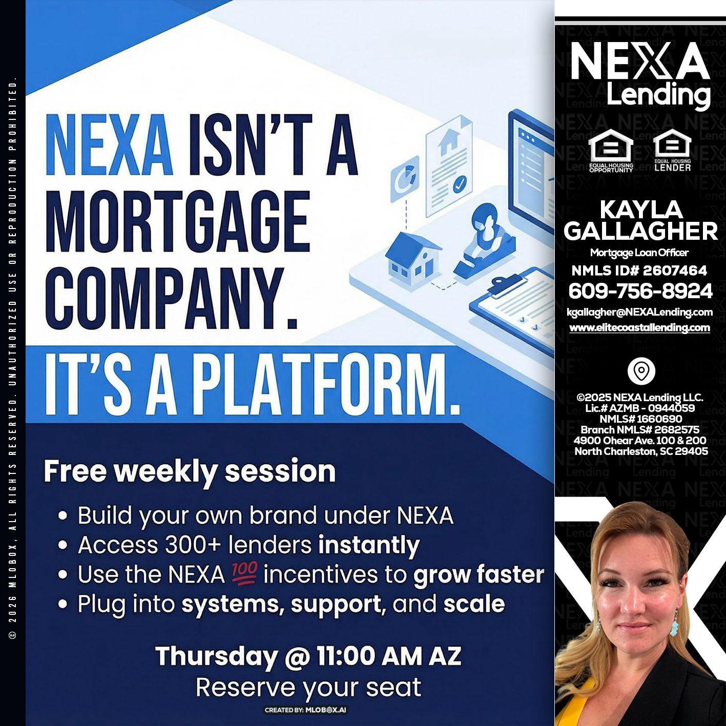 NEXA ISNT - Kayla Gallagher -Mortgage Loan Officer
