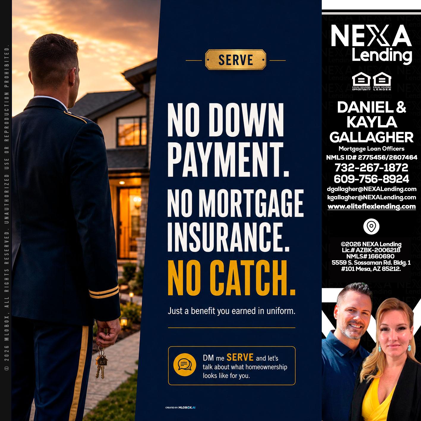 NO DOWN PAYMENT - Kayla Gallagher -Mortgage Loan Officer