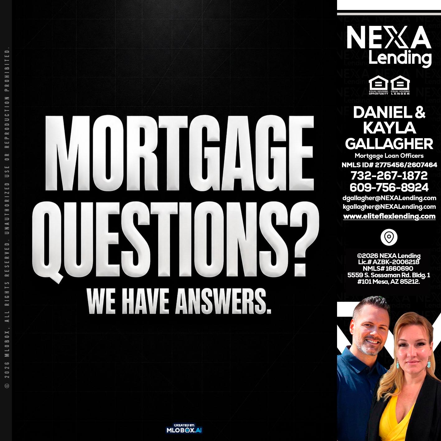 MORTGAGE QUESTION? - Kayla Gallagher -Mortgage Loan Officer