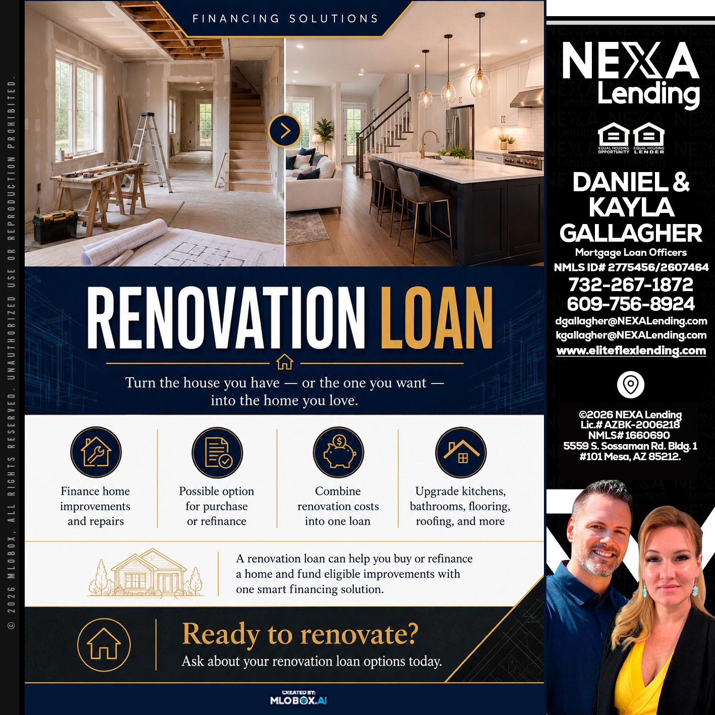 RENOVATION LOAN - Kayla Gallagher -Mortgage Loan Officer
