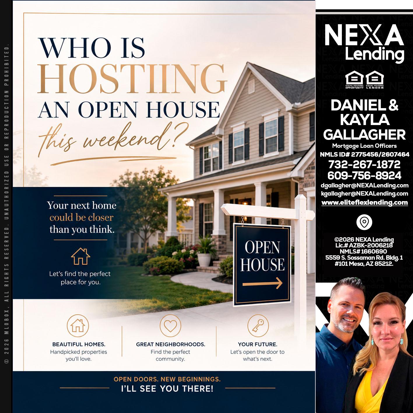 WHOS HOSTING - Kayla Gallagher -Mortgage Loan Officer
