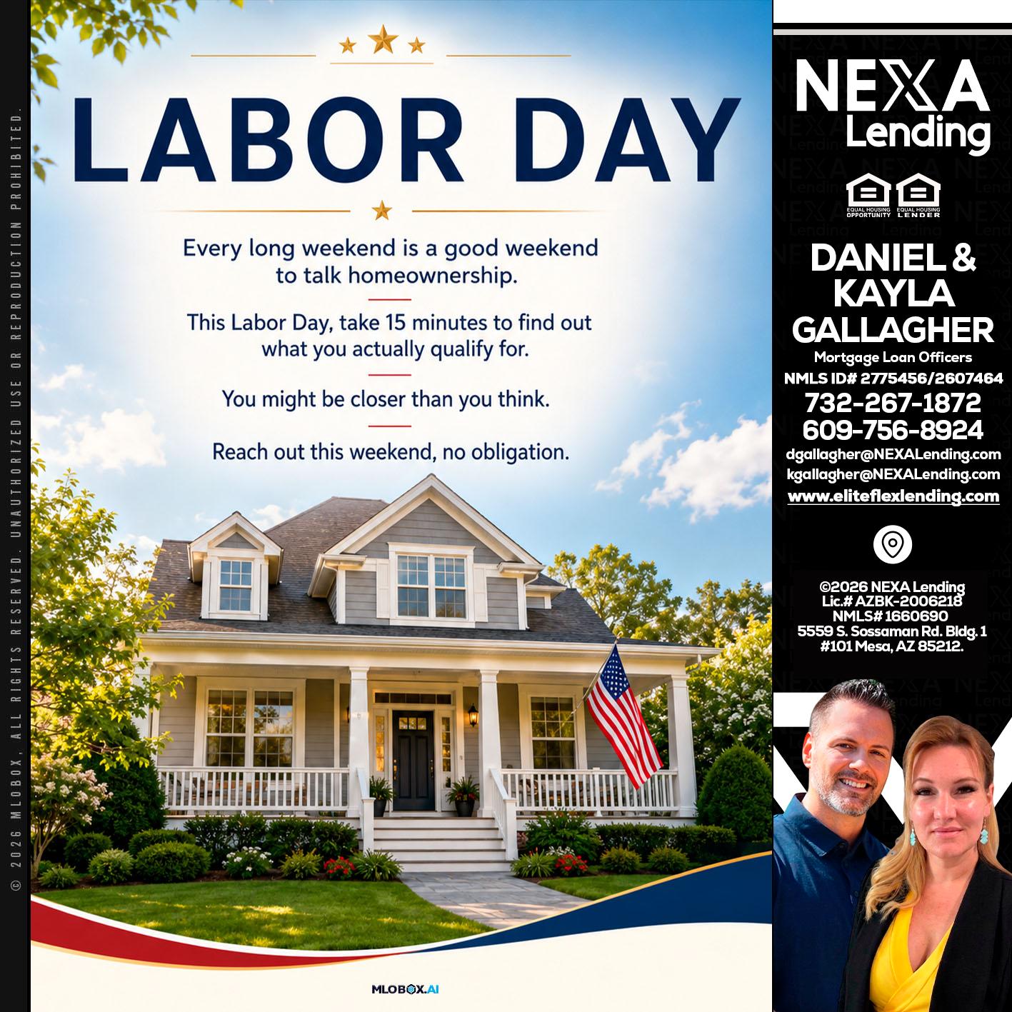 LABOR DAY - Kayla Gallagher -Mortgage Loan Officer