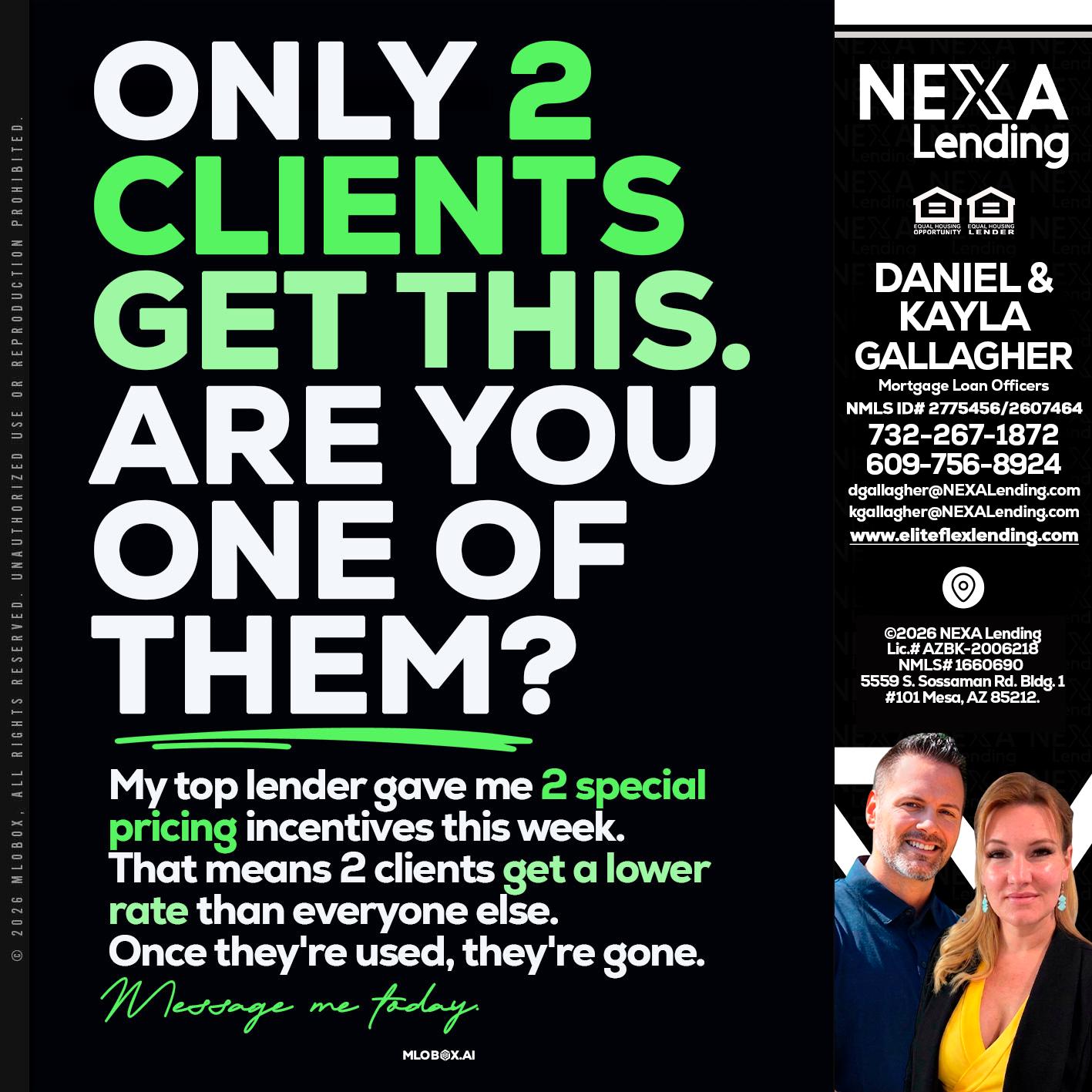 ONLY 2 CLIENTS - Kayla Gallagher -Mortgage Loan Officer
