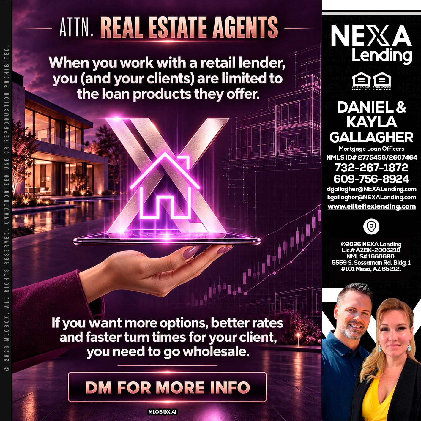 REAL ESTATE AGENTS - Kayla Gallagher -Mortgage Loan Officer