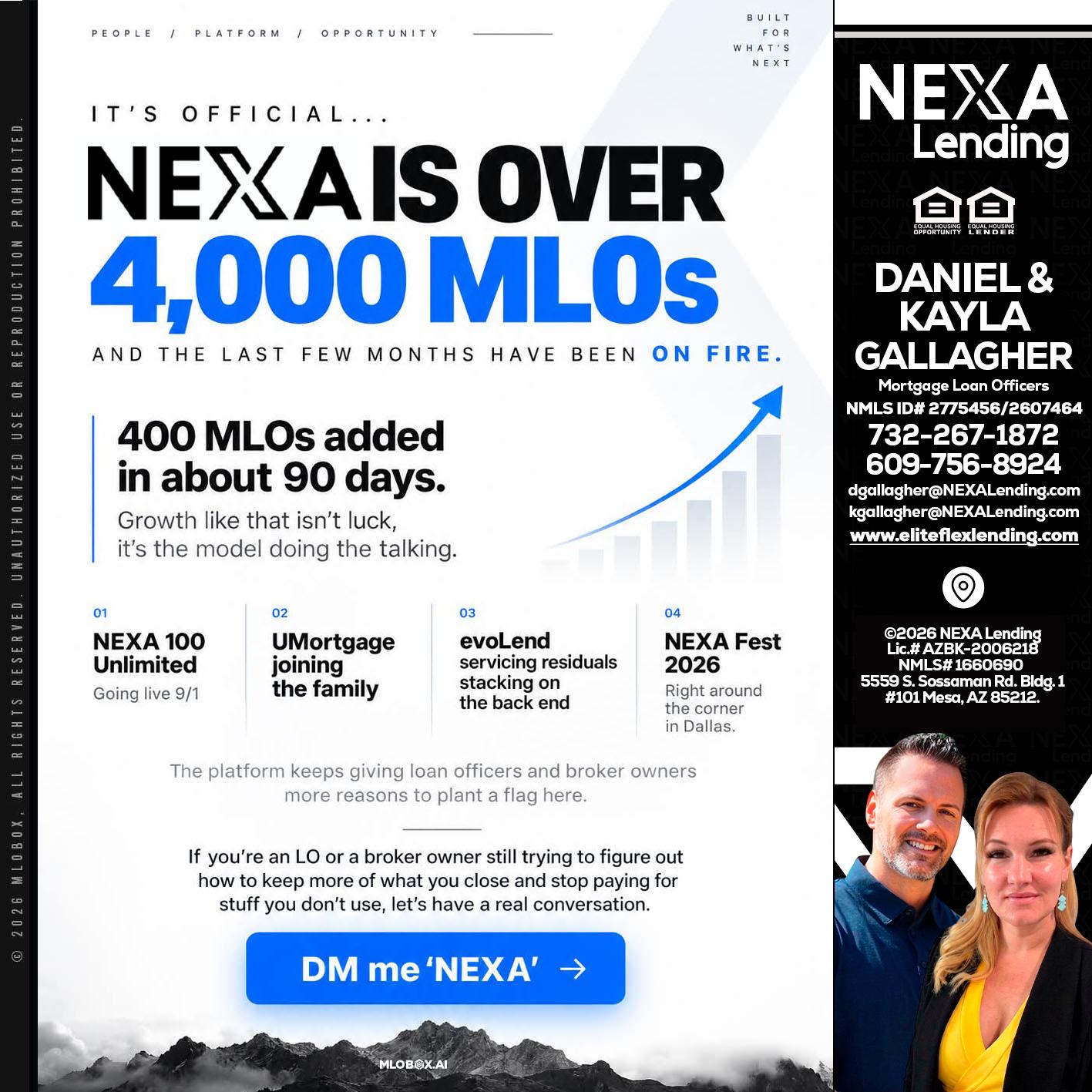 NEXA IS OVER 4000 MLOs - Kayla Gallagher -Mortgage Loan Officer