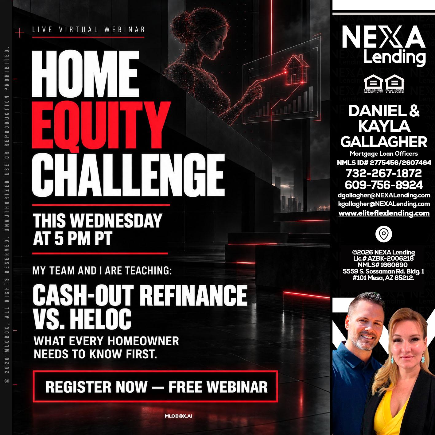 HOME EQUITY CHALLENGE - Kayla Gallagher -Mortgage Loan Officer