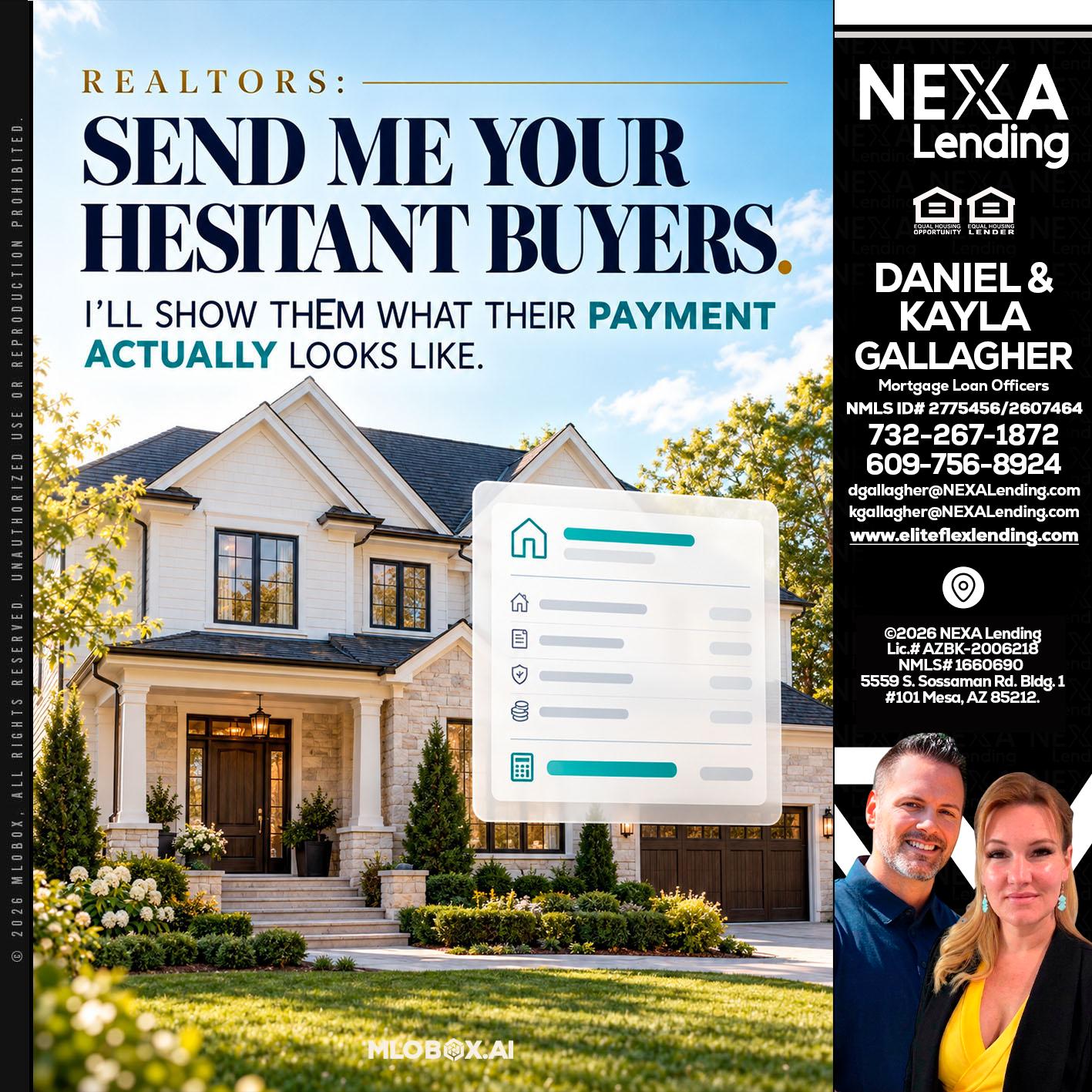 SEND ME YOUR - Kayla Gallagher -Mortgage Loan Officer