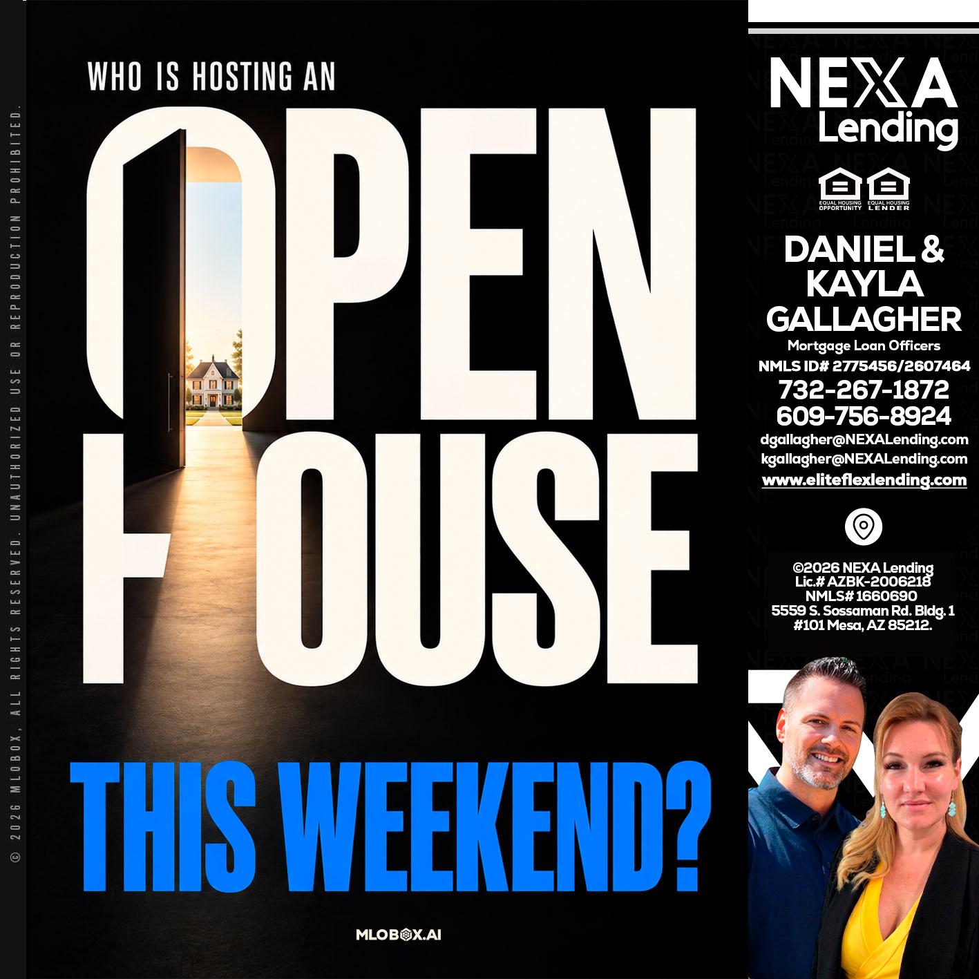 OPEN HOUSE - Kayla Gallagher -Mortgage Loan Officer