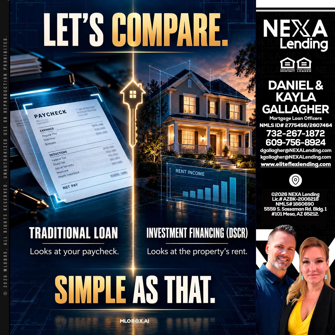 lets compare - Kayla Gallagher -Mortgage Loan Officer