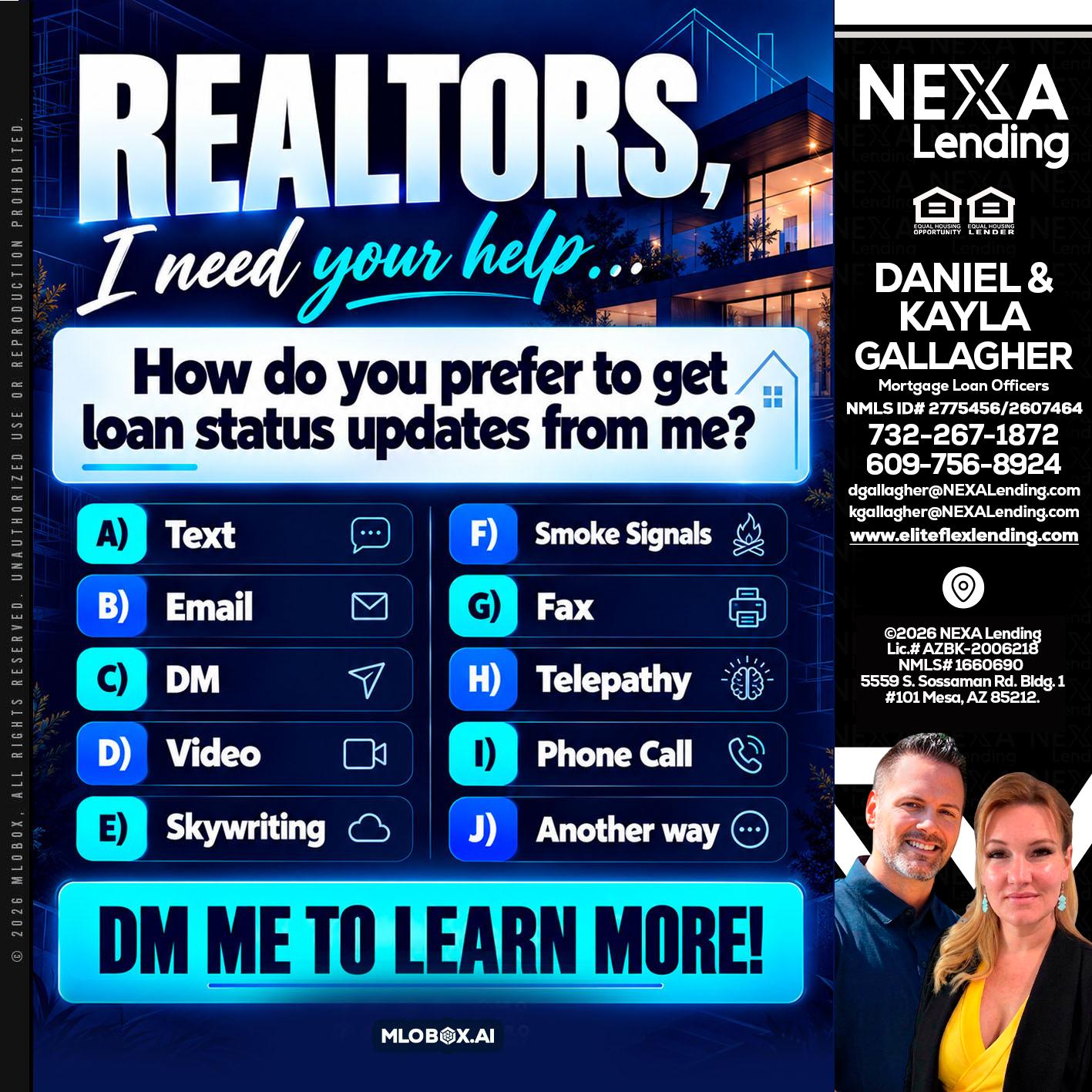 REALTORS - Kayla Gallagher -Mortgage Loan Officer
